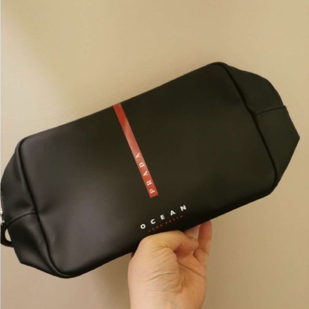 Prada Men's Toiletry Bag Brand New Pouch W Dust Bag! Waterproof GWP Authentic